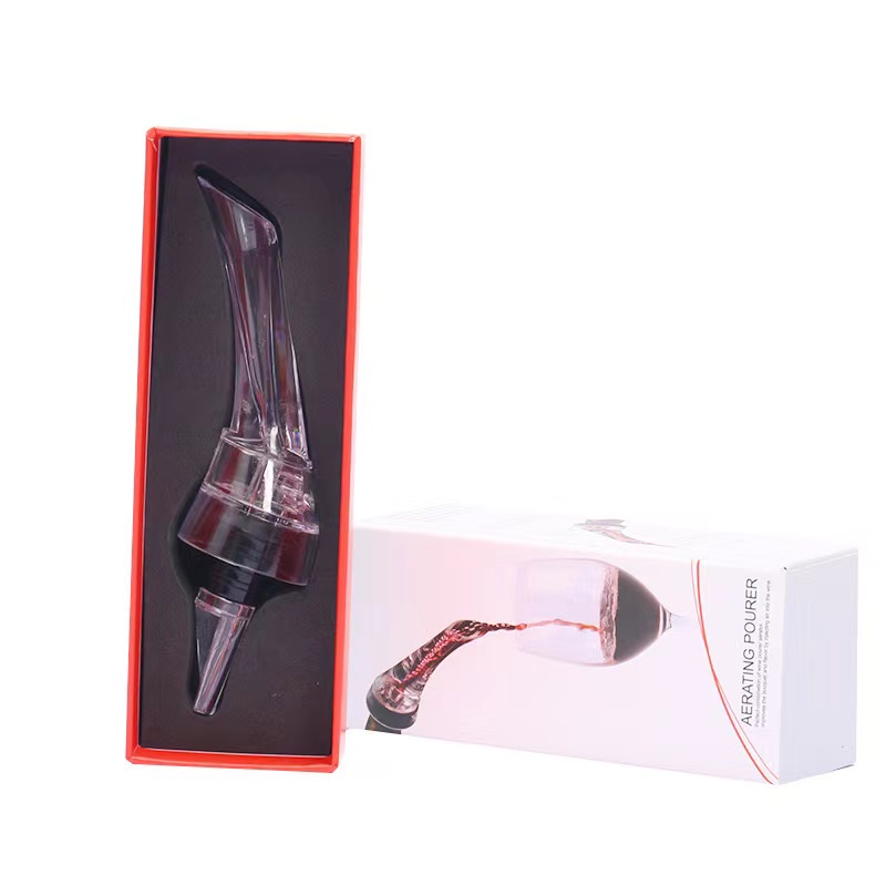 Wine Pourer Premium Wine Aerator Pourer Wine Aerator Pourer Spout Modern Aerating Spout: Clear