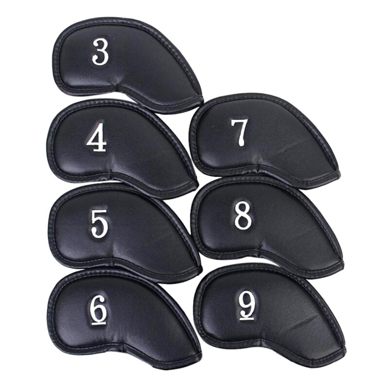 12 Stuks Golf Iron Head Cover Set Universele Iron Covers Met Borduurwerk Nummers DO2