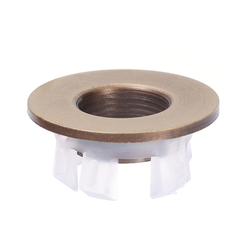 Bathroom Basin Faucet Sink Overflow Cover Replacement Kitchen Sink Drain Hole Cap Sink Trim Ring Plug For Bathroom Accessories: light yellow