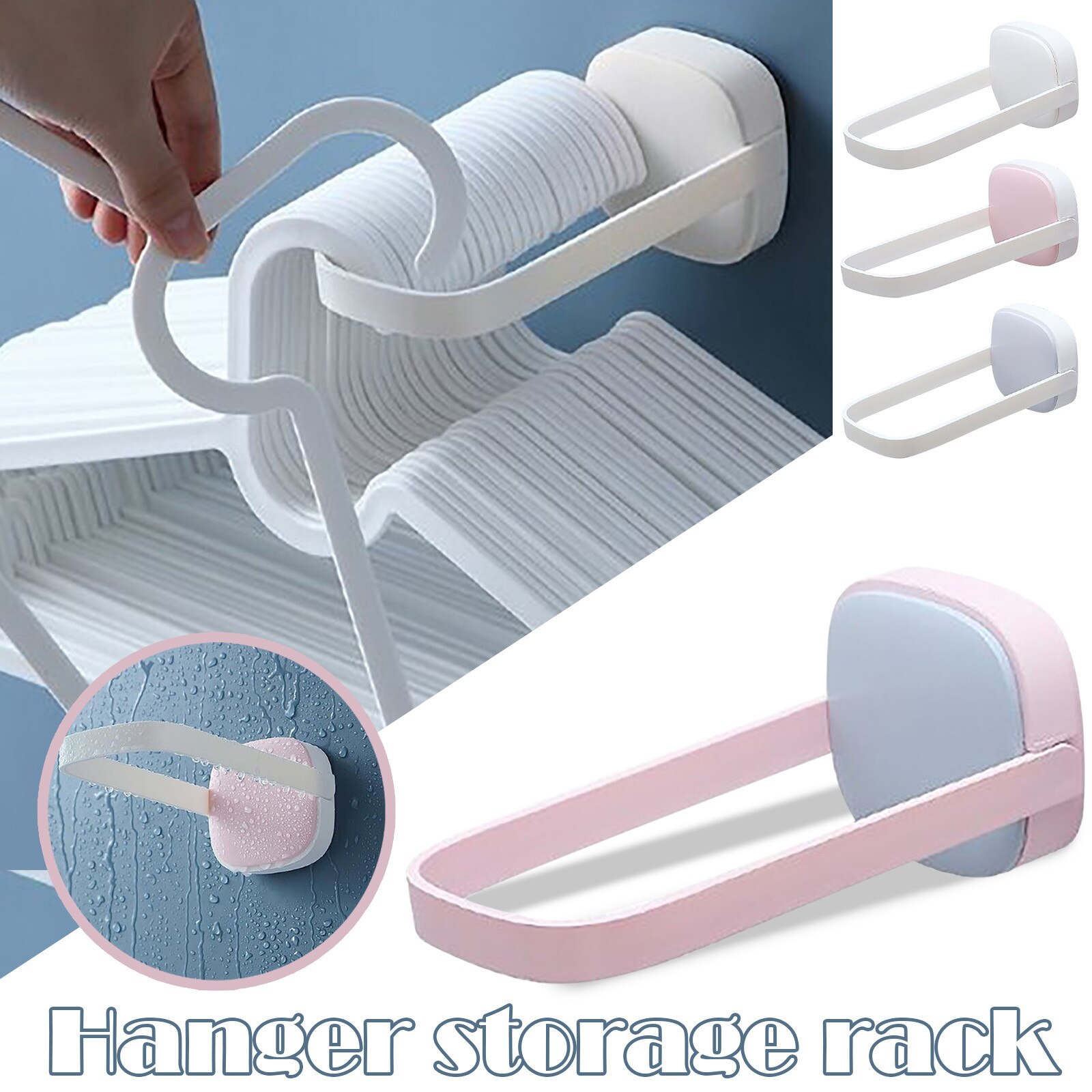 Opvouwbare Wasknijper Hanger Organizer Thuis Plastic Droger Rack Houder Plank Kleerhanger Opslag Rack Organizer Muur #50