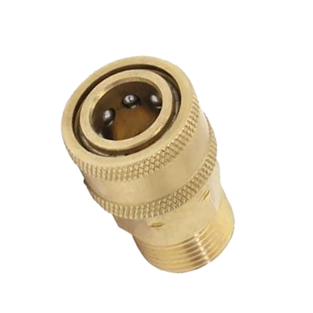 Hogedrukreiniger Connector M22 Om 1/4 Inch Mannelijke Adapter Koppeling, Messing