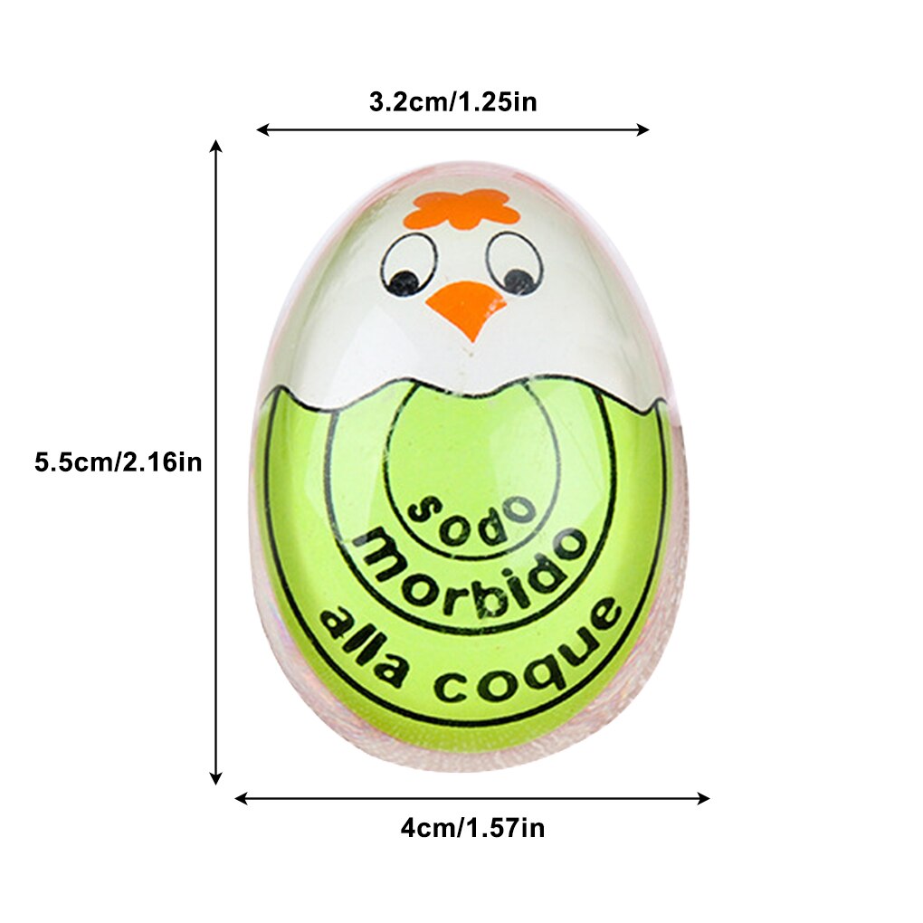 1pcs Egg Perfect Color Changing Timer Yummy Soft Hard Boiled Eggs Cooking Kitchen Eco-Friendly Resin Egg Timer Red timer tools: XQ66-6