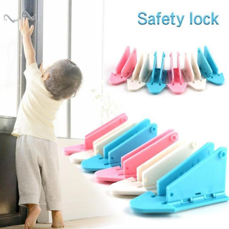 1Pcs Veiligheidsslot Baby Kids Deur Venster Kinderen Limiter Blocker Security Lock Abs Venster Stopper Baby Beveiliging
