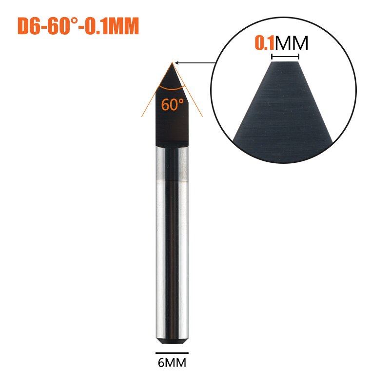 1 ud./lote broca de grabado PCB de carburo de fondo plano 0,3mm 0,2mm 0,1mm herramienta rebajadora de CNC para varilla alemana de acero inoxidable y latón: 5,5 mm