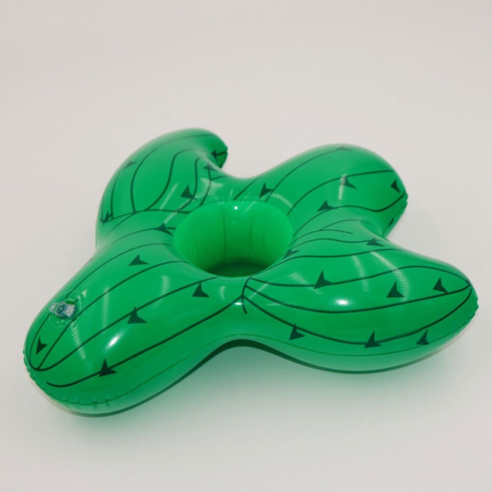 5Pcs Twee Mond Opblaasbare Cherry Vorm Onderzetters Cactus Vormige Drinken Bekerhouder Strand Drijvende Bekerhouder Zomer Party Gunsten S