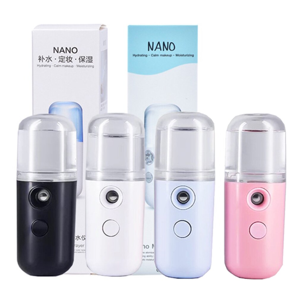 Portable USB Nano Mist Sprayer for Disinfecting & Face Hydration Beauty Device Nano Handy Mist Spray Facial Steamer Sprayer