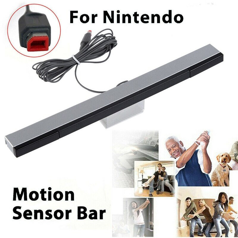 1Pcs Wired Infrared IR Signal Ray Motion Sensor Bar/Receiver For Nintendo Wii PC Simulator Sensor Move Player*