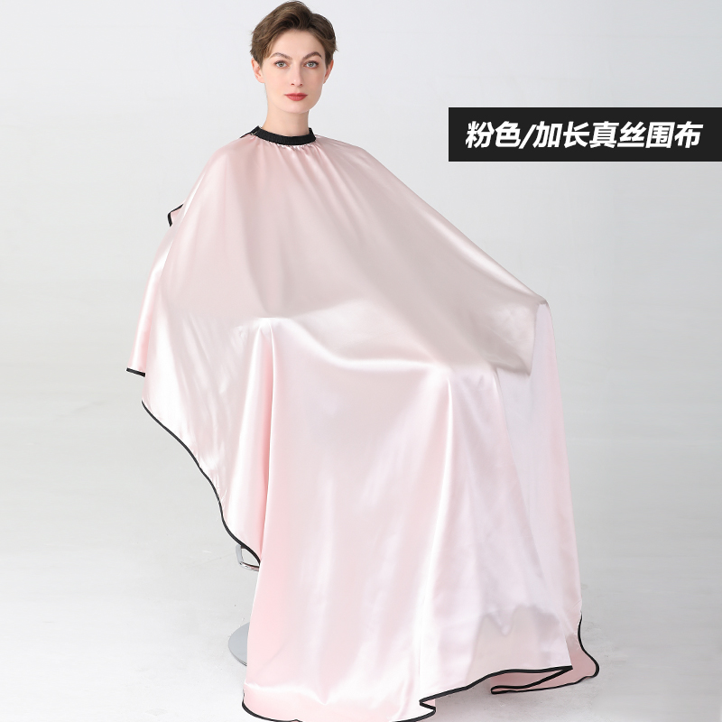 Salon Professionele Haar Styling Cape Kapper Haar Knippen Kleuren Styling Waterdichte Imitatie Zijde Haar Cape Kapper Schort: Chocolade