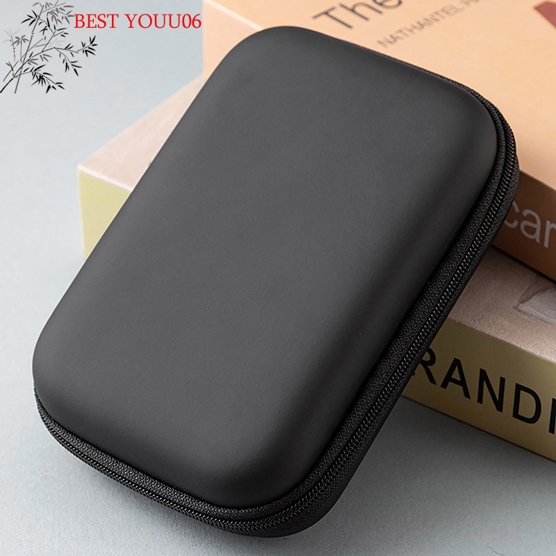 (YOUU06) Custodia per HDD da 2,5 pollici, custodia per disco rigido HDD/SSD, borsa protettiva per HDD, custodia per disco rigido esterno, per cavo USB e caricabatterie