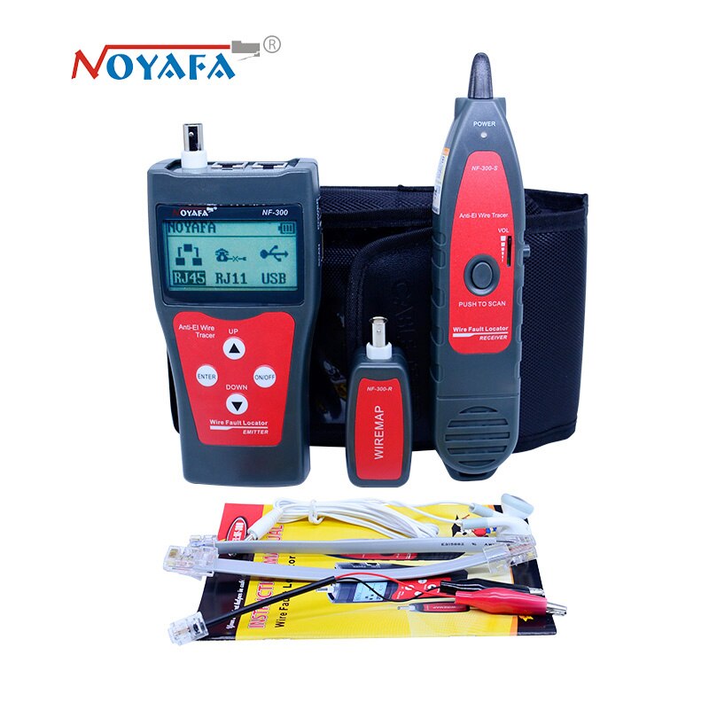 NOFAYA NF-300 Lan tester RJ45 LCD cable tester Network monitoring wire tracker without noise interference NF_300