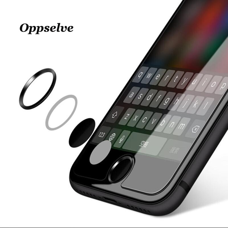 Pegatina de botón de inicio Universal para iPhone 8, 7, 6, 6S Plus, 5, iPad 2, 3, 4, Mini identificación táctil de huellas dactilares, pegatinas protectoras contra el sudor, 2 uds.