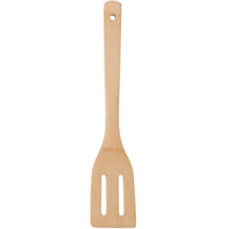 Natural Health Bamboo Wood Kitchen Slotted Spatula Spoon Mixing Holder Cooking Utensils Dinner Food Wok Shovels Supplies