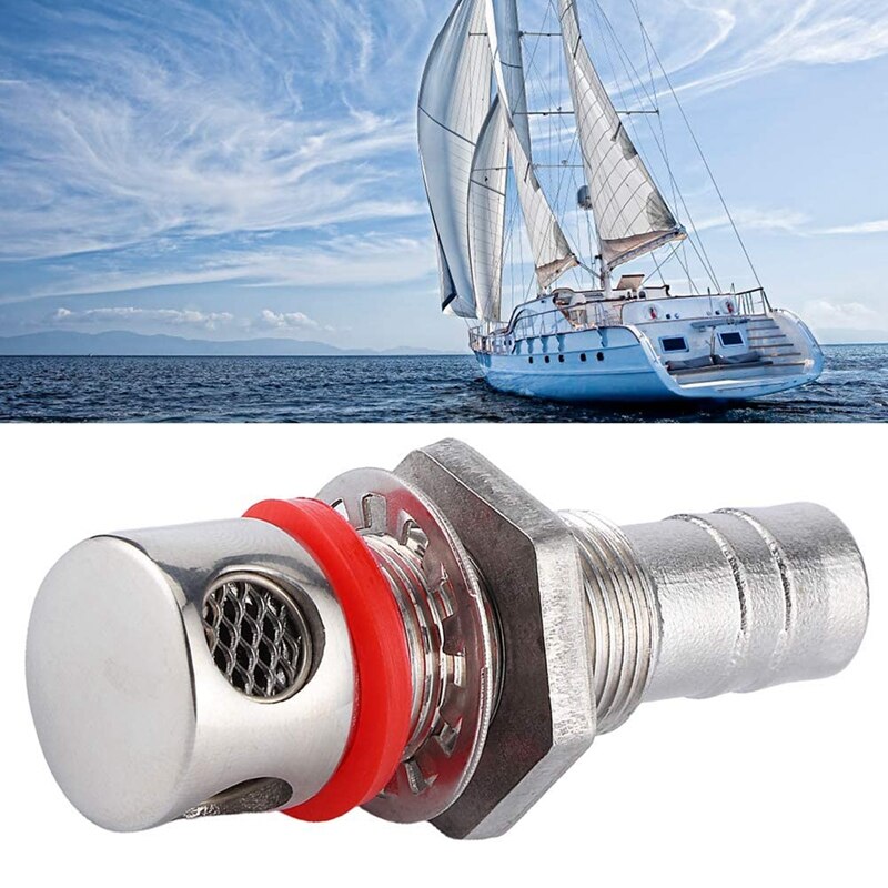 Marine Fuel Tank Vents General Fuel Tank Vents Stainless Steel Hardware for Embedded Installation (Straight)
