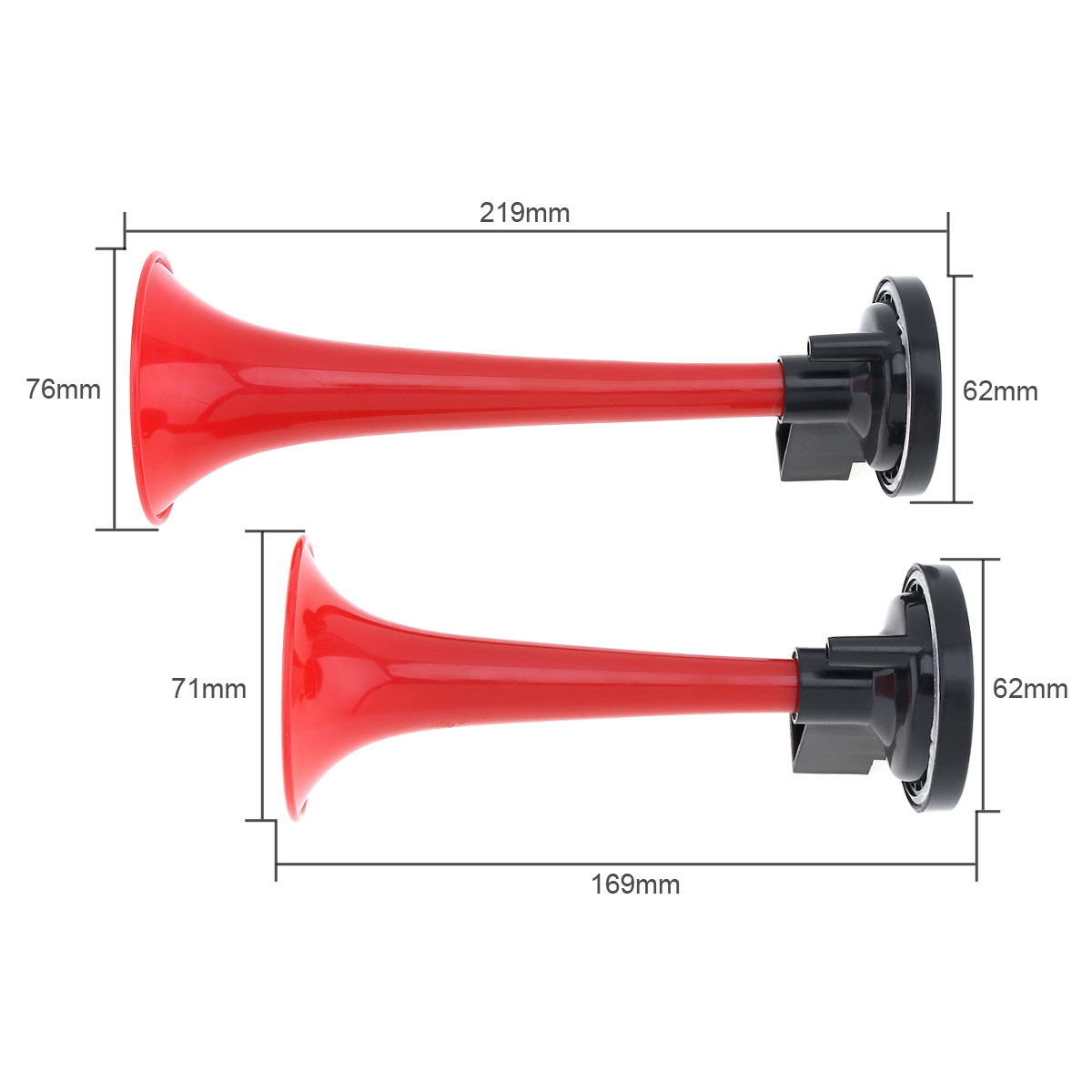 12V 178dB Super Loud Dual Tone Air Horn Set Trumpet Compressor for Motorcycle Car Boat Truck
