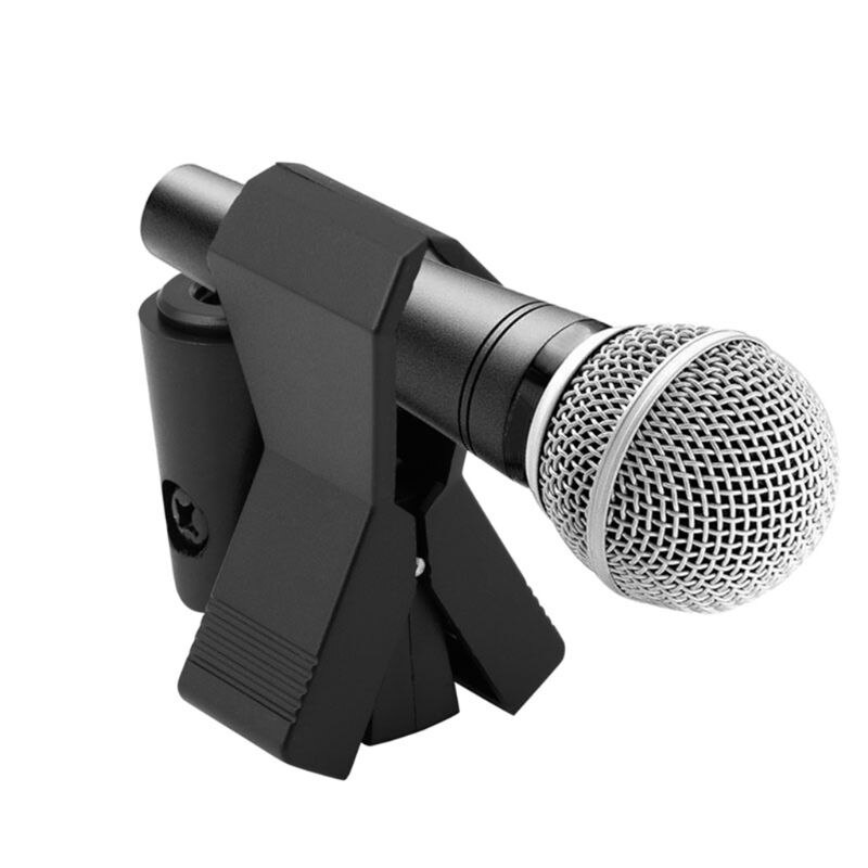 Flexibele Shockmount Universal Vlinder Lente Microfoon Mic Clip Houder Zwart