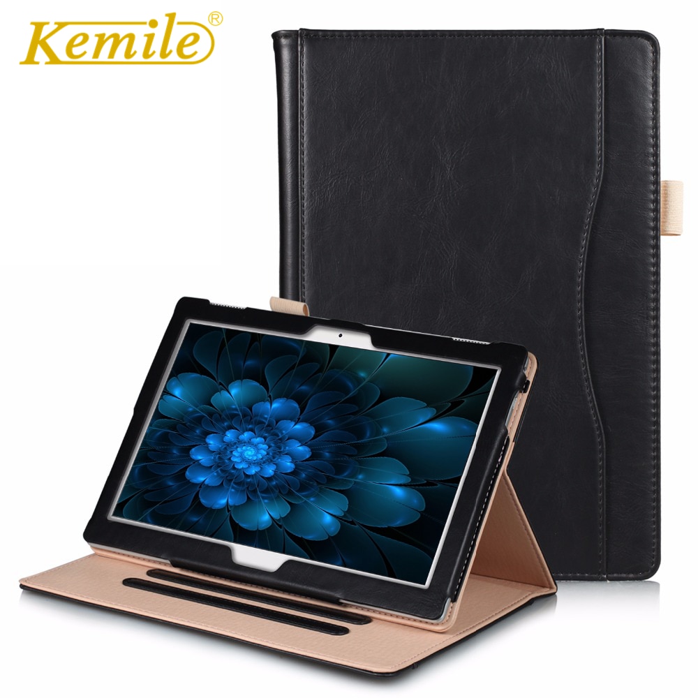 Kemile Mince étui en cuir intelligent Pour Lenovo Tab 4 10 TB-X304L TB-X304F/N Tab 4 10 Plus TB-X704L TB-X704F/N Housse étui pour tablette