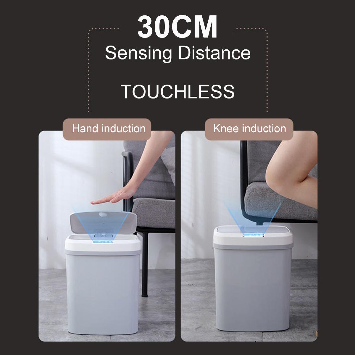 6/10l sensor prullenbak klopsensor automatische afvalbak vuilnisbak huishoudelijk badkamer toilet waterdicht usb/batterij