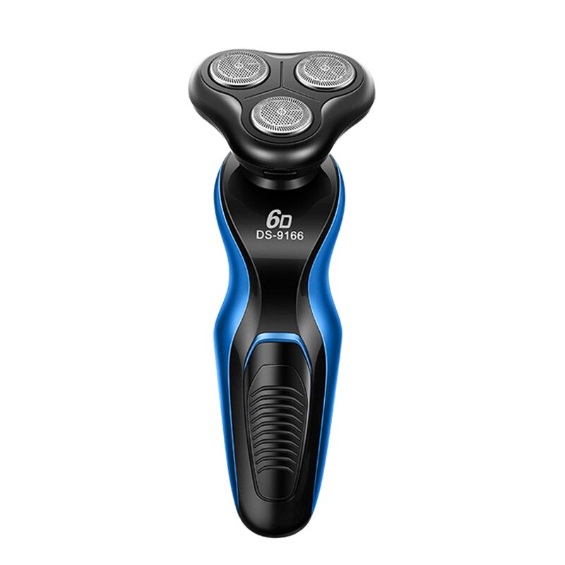 6d quatro-em-um barbeador elétrico para homens barbeador elétrico multi-função usb recarregável corpo inteiro lavável barbeador: Blue