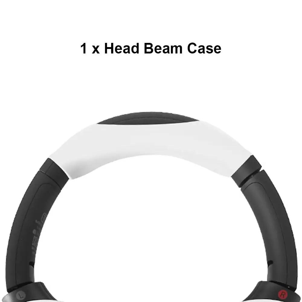 de almohadillas para los oídos, funda protectora de silicona a prueba de golpes para haz de cabeza, antipolvo, suave para auriculares WH-1000XM4: Marfil
