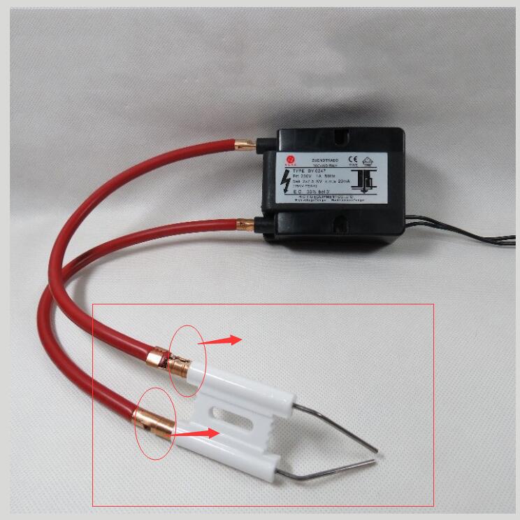 Alcohol oil burning machine parts copper joints Highvoltage line fire