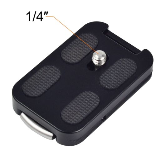 Moveski-Placa de liberación rápida para QR-60, tornillo de 1/4 pulgadas con hebilla de Correa y bucle de fijación