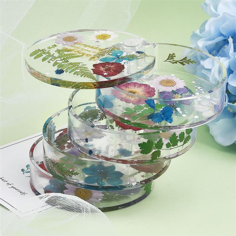 Handmade Rotating 3-Tiered Tray Jewelry Storage Organizer Mold DIY Box Epoxy Resin Casting Silicone Mold Art Craft Tools