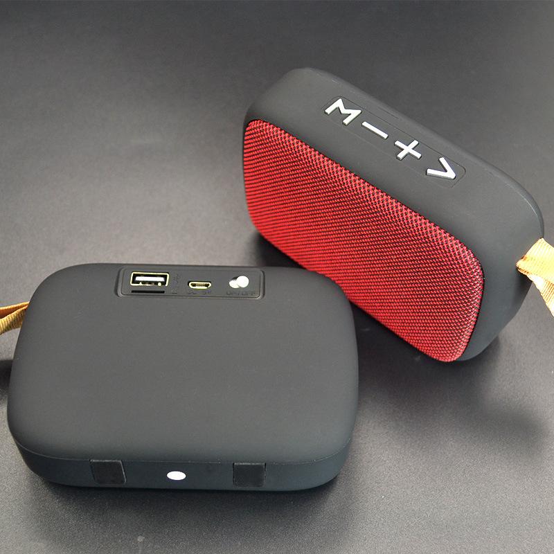HIFI Wireless Bluetooth Speaker Portable Stereo Column Fabric Subwoofer Speaker