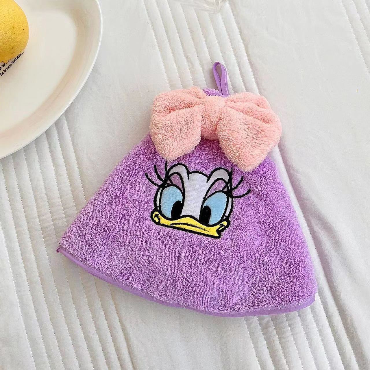 Serviette de toilette de dessin animé mignon pour enfants, décoration de cuisine, gant de toilette Kawaii, visage de mouchoir: green