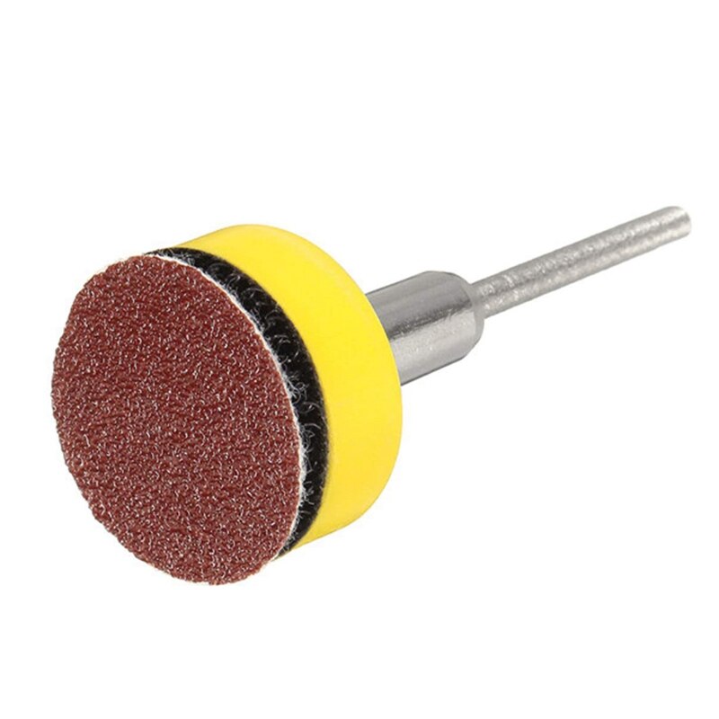 300PCS 1 Inch Sanding Discs Hook and Loop Grinding Discs with Sticker Backer Plate 1/8 Shank Polishing for Sander Grinder Drill