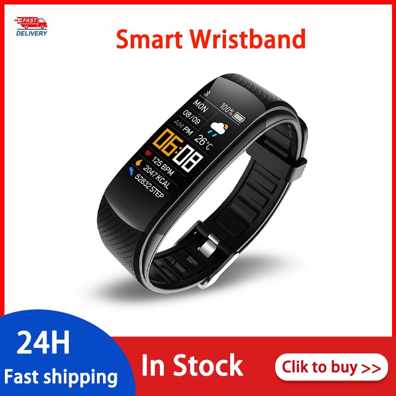 C5S Smart Polsband Ip67 Waterdichte Fitness Armband Fitness Tracker Bloeddruk Hart Stappenteller Smart Band Horloge