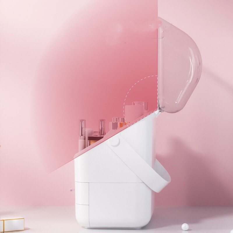 Box Make-Up Organizer Voor Cosmetica Grote Capaciteit Met Deksel Houder Sieraden Waterdicht En Stofdicht Yoro