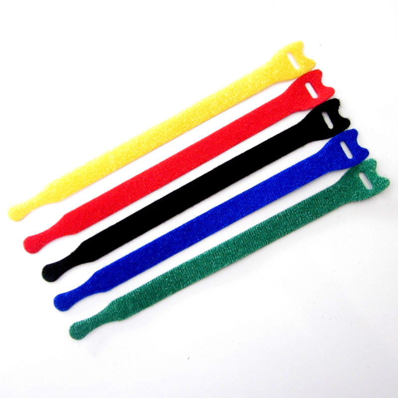 10 pçs/lote Cinta de Nylon Velcro PC Cabo de Computador Cabo de Suporte Do Cabo do Fone de ouvido Organizador Fio Enrolador de Cabo de Fio De Gestão Protetor