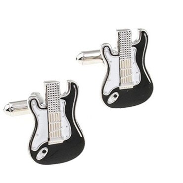 Sten guld musik node guitar trompet sax klaver mikrofon manchetknap manchetknap 1 par stor: 8
