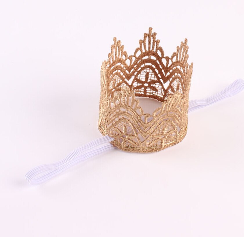 Baby Meisje Eerste Verjaardag Decor Bloem Party Cap Kroon Hoofdband Priness Stijl Verjaardag Hoed Baby Haar Accessoire
