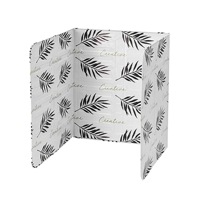 Aluminum Foldable Splatter screen Kitchen Tool Grease Pan Protection Oil Plate board guard Frying Gas splash Splash Stove B V0H3