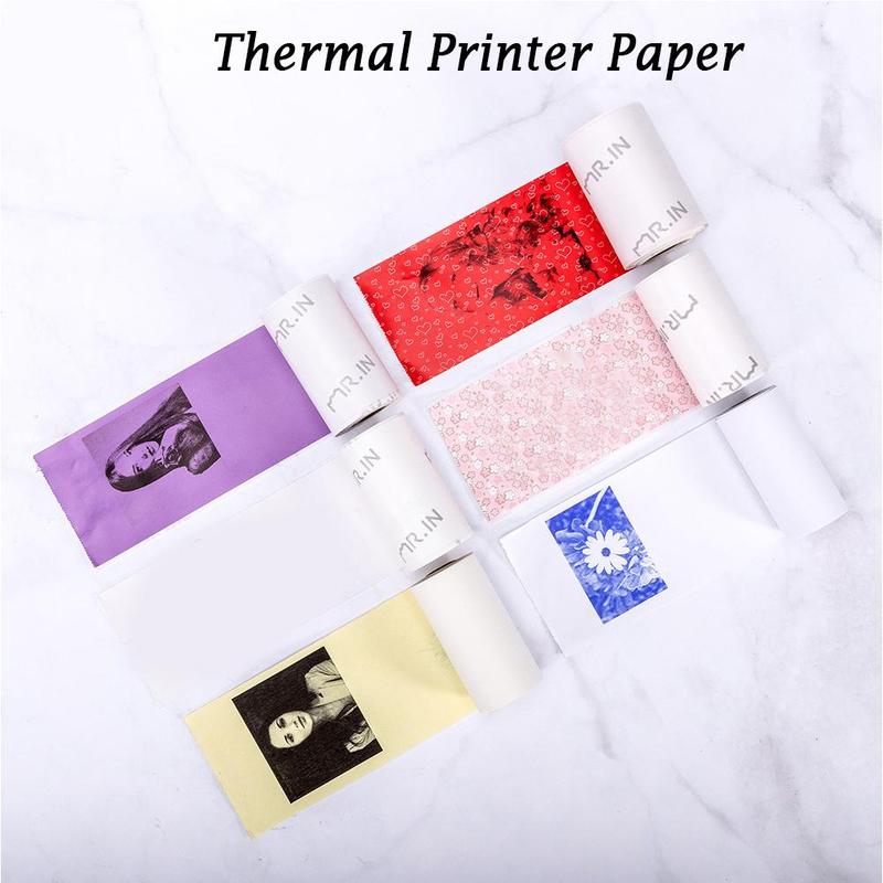 Papel de impresión Universal, adhesivo térmico con patrón de papel, autoadhesivo, papel de etiquetas para imprimir, T1L0