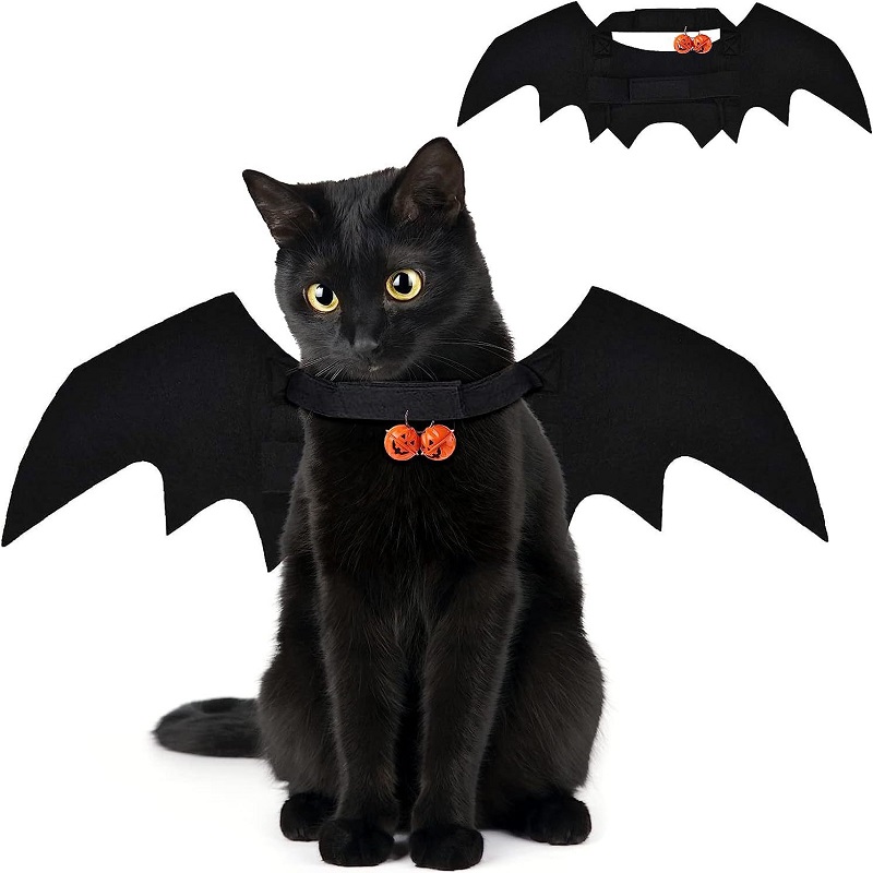 Vêtements pour chat à la , ailes de chauve-souris, Costume de chien drôle, aile artificielle, accessoire de Cosplay pour animaux de compagnie, Costume d'halloween et de noël pour chat, produits pour animaux de compagnie: M