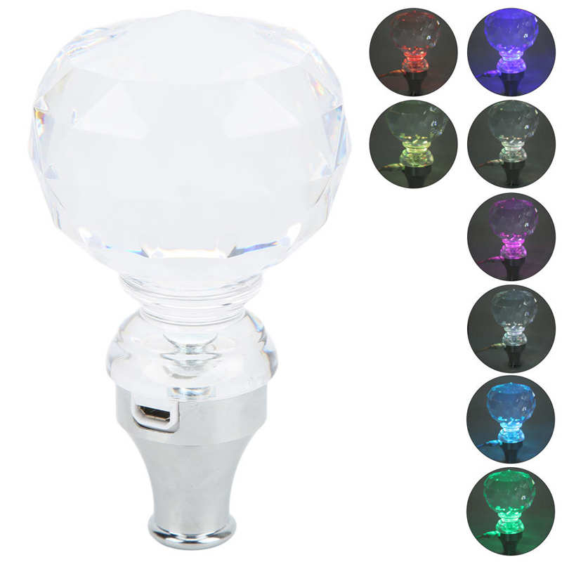 Pommeau de levier de vitesse LED, acrylique pour Transmission manuelle