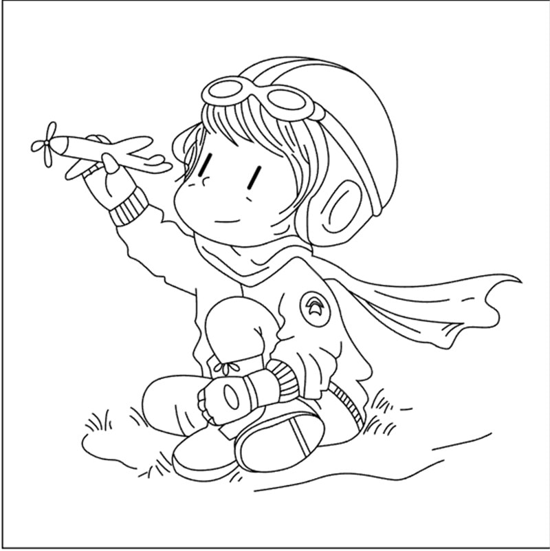 10x10 chłopiec gra samolot transparentne wyraźne znaczki silikonowe pieczątki robić album na zdjęcia DIY robić scrapbookingu tworzenie kartek