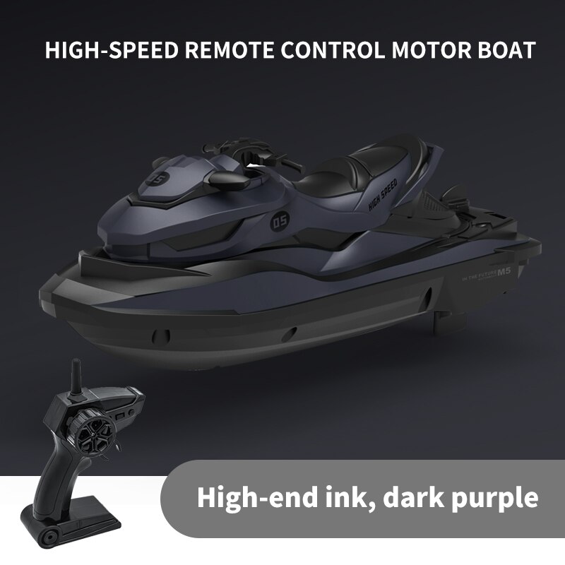 M5 mini rc -båt 2.4g 50 meters fjärrkontrollavstånd sommarvattenstänkande elmotorbåt rc -motorbåt för barn
