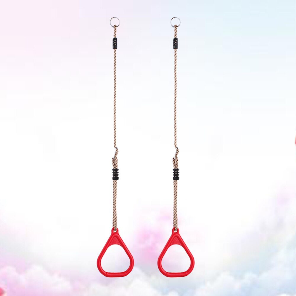 1 Pair Fitness Ring Children Gym Rings Excercise Tool for Pull-up Swings Bodyweight