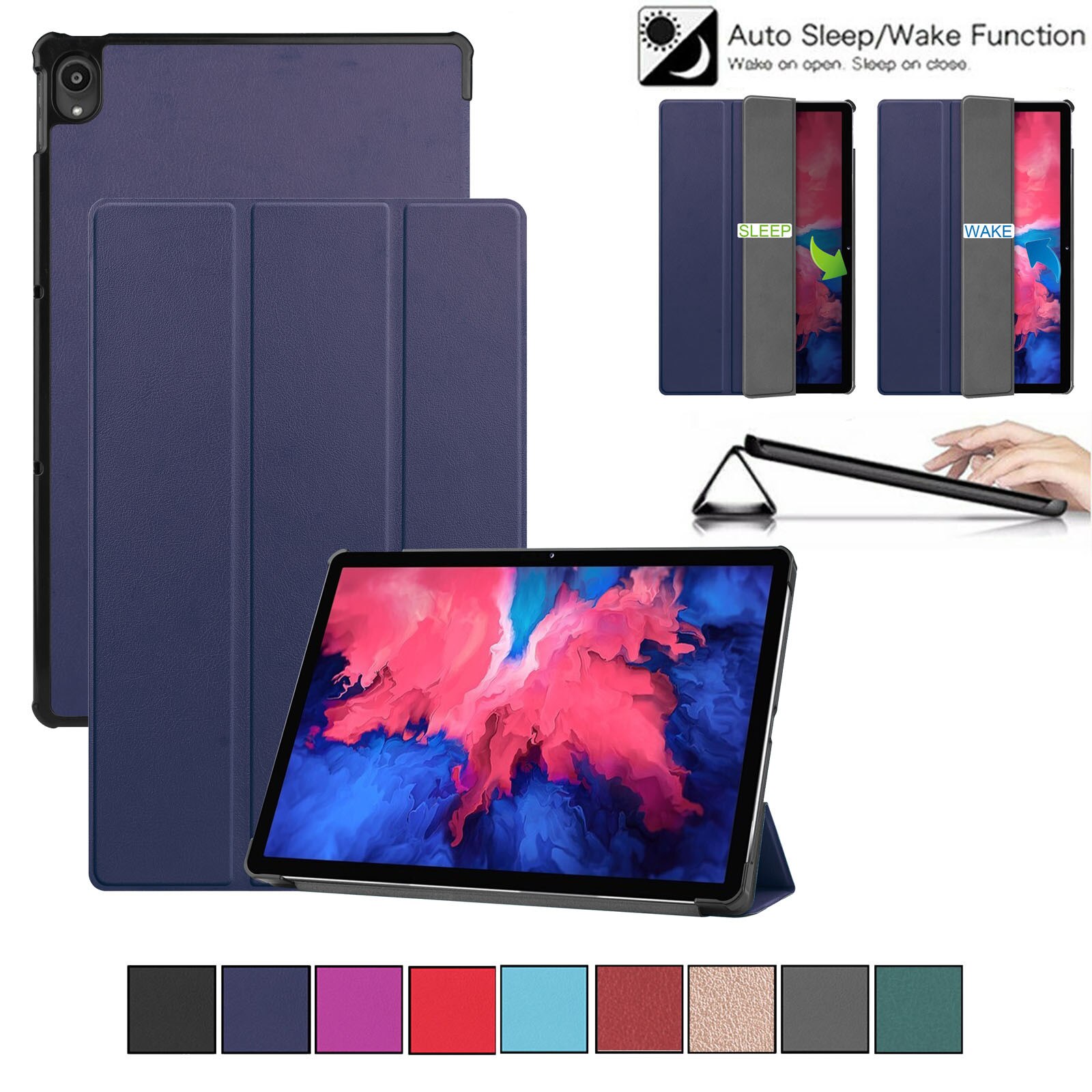 Para Lenovo Tab P11 TB-J606F 11 pulgadas Tablet Slimshell caso lenovo tab p11 caso пенал lenovo tab P11 caso 아이패드 케이스