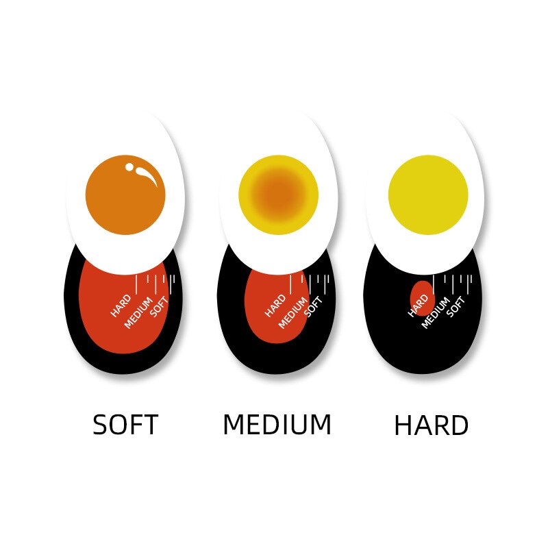 1 Color Changing Egg Timer Resin Material Perfect Boiled Eggs By Temperature Kitchen Helper Egg Timer Red timer tools