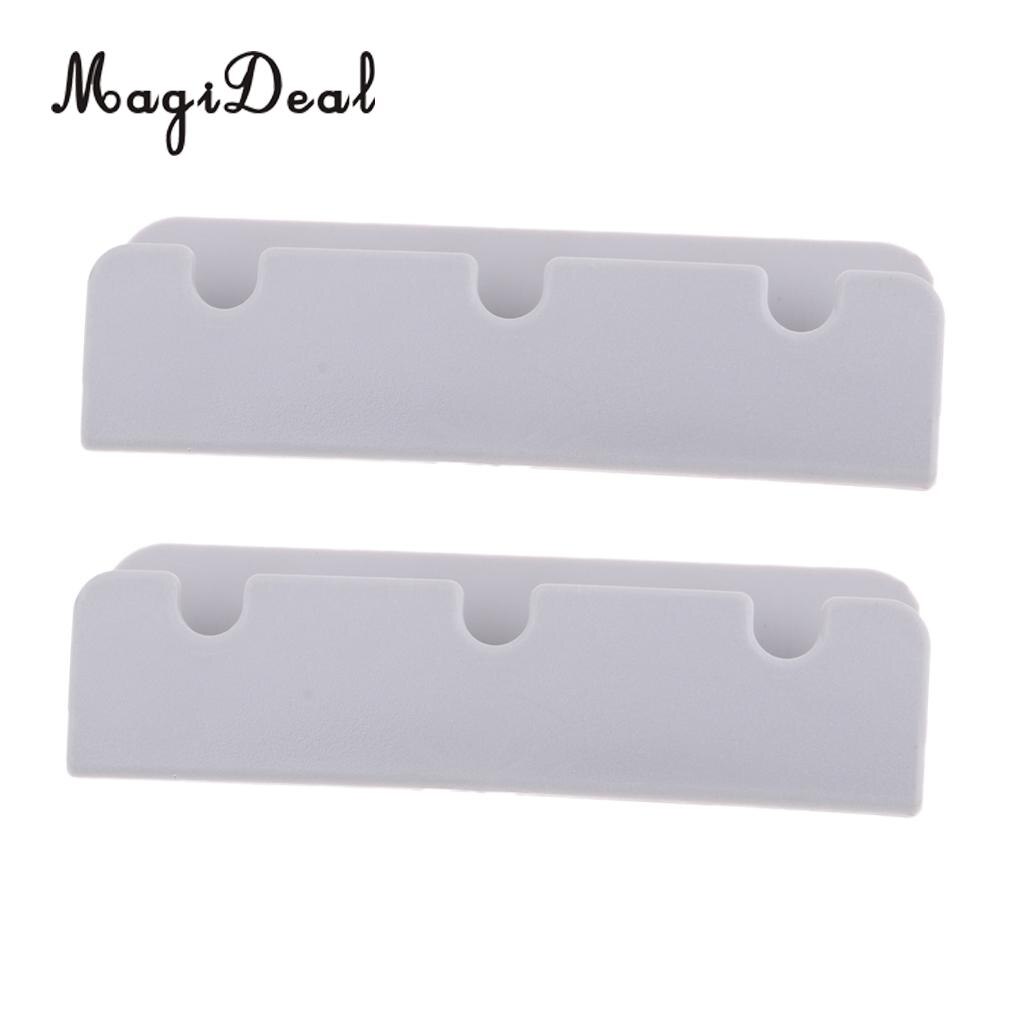 2Pcs Gray PVC Boat Seat Hook Clip Brackets for Inflatable Boat Rib Dinghy Kayak Canoe Marine Boat Accessories