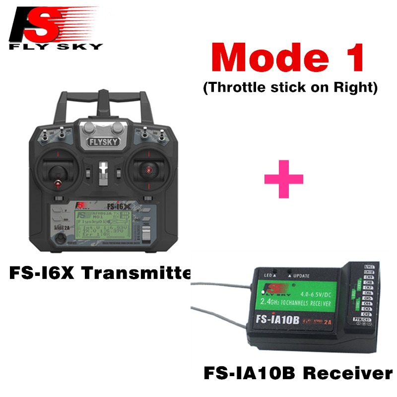 Original Flysky FS-i6X 10CH 2.4GHz AFHDS 2A RC Transmitter With FS-iA6B FS-iA10B FS-X6B FS-A8S Receiver For Rc Airplane Mode 2