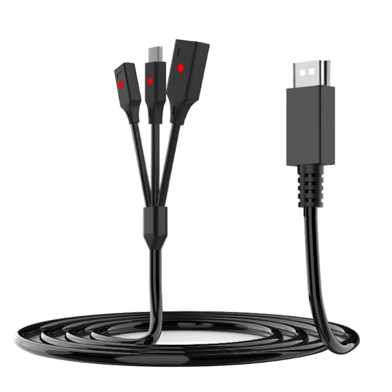 1.8M 3In1 câble de charge rapide Type C USB chargeur câble de données pour commutateur: Default Title