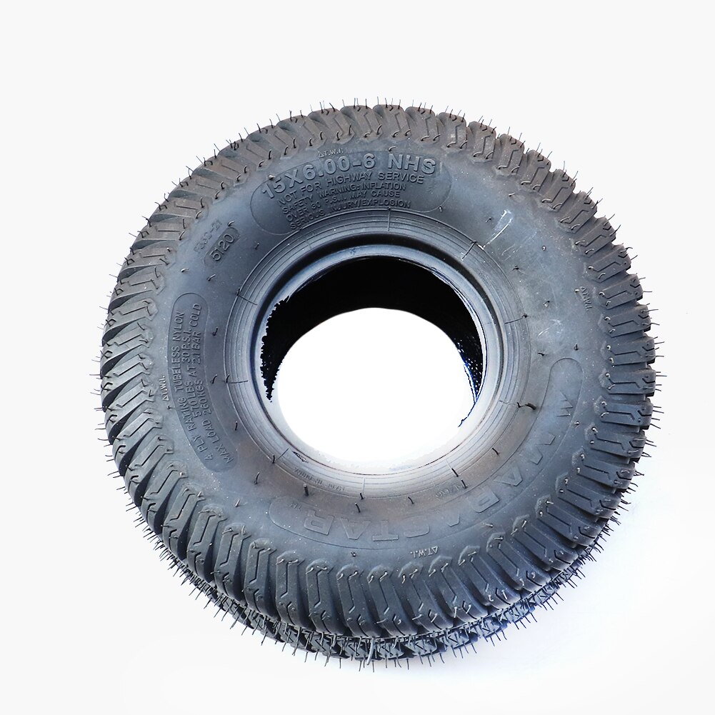 15X6.00-6 inch Go kart accessories lawn mower ATV snow plow airport ground car Tractors Wagons tires tubeless vacuum tire