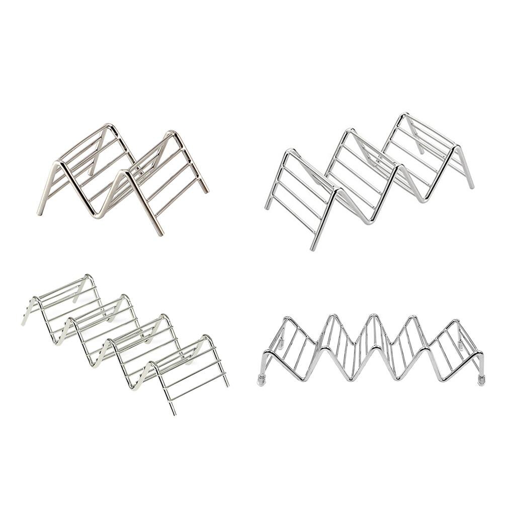 Brand Taco Holder Taco Stand Stainless Steel Rustproof Rack Bracket Tray Style for Baking Dishwasher