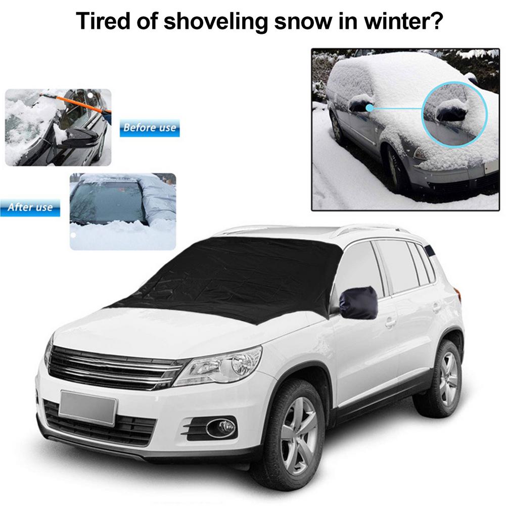 Vvcesidot Auto Windshield Snow Cover Ice Removal Wiper Sun Visor Protector