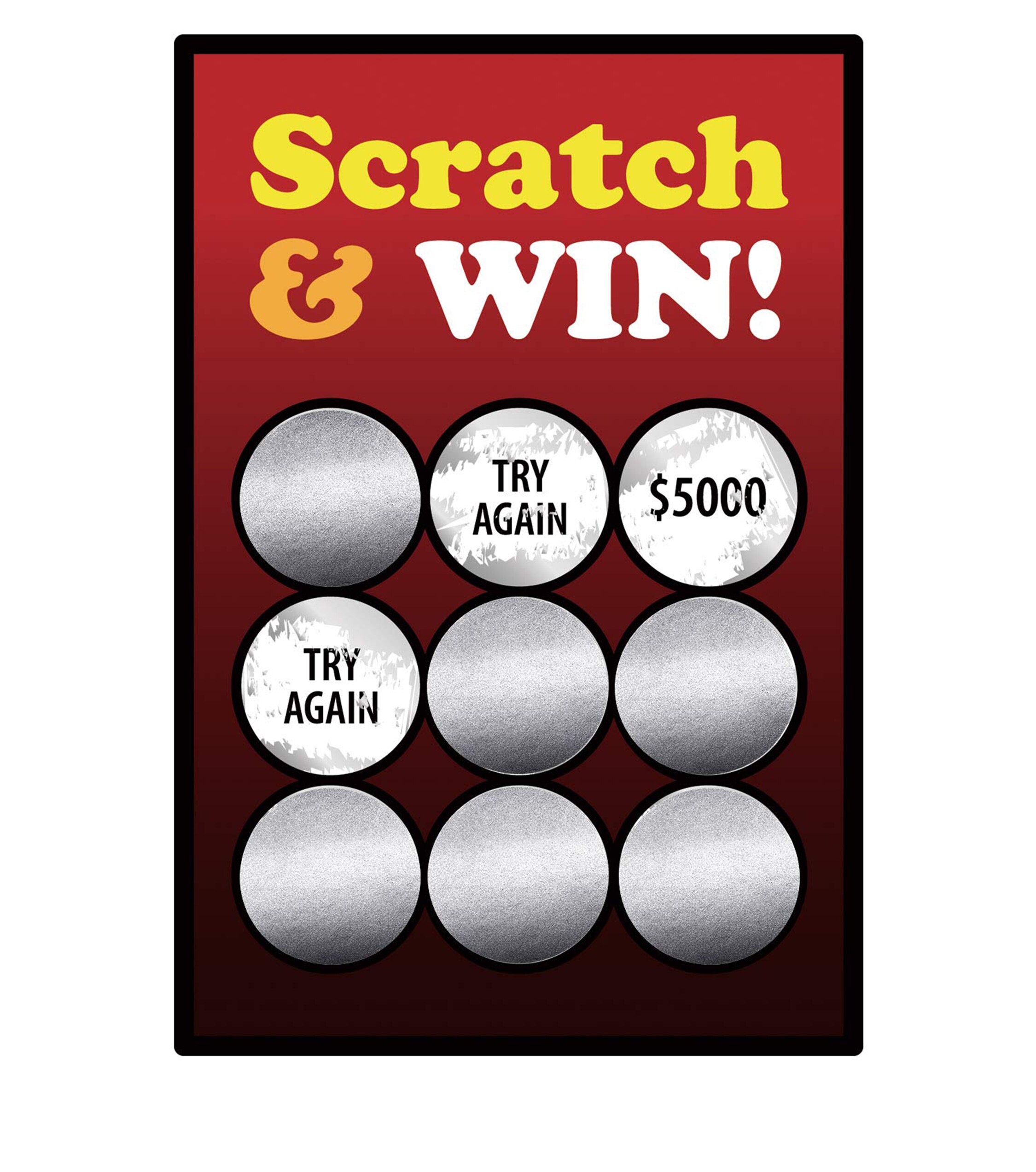 1Inch Ronde Zilver Scratch Off Stickers 300Pcs/Roll Scratch Off Stickers Voor Party Activiteit Spel Stickers Kids diy Speelgoed Stickers